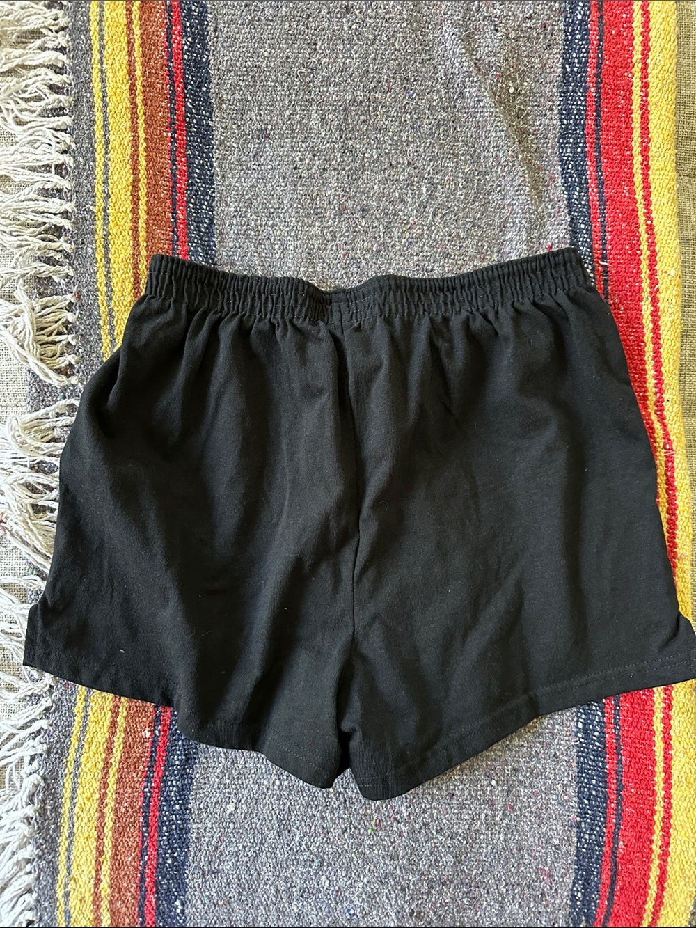 2-Pair of Soffe Black Women's Athletic Elastic Waist Shorts - Picture 4 of 5